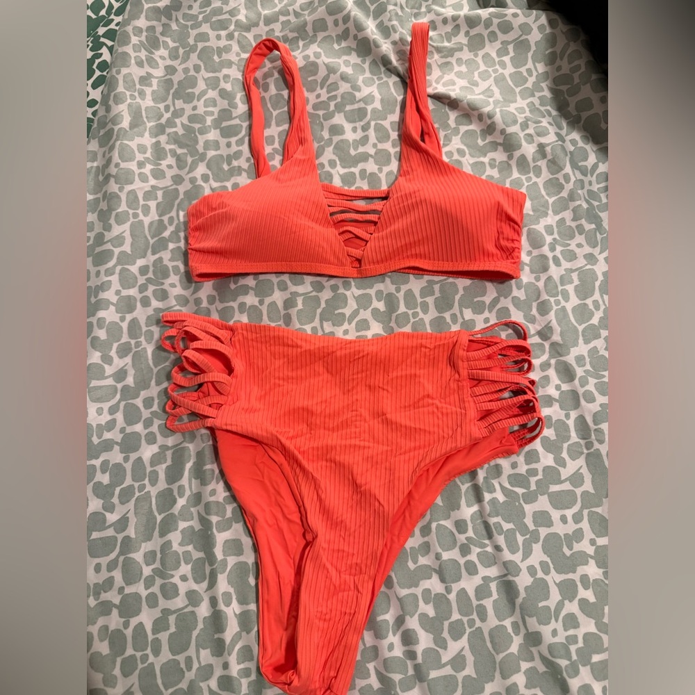 SHEIN Orange Bikini Set